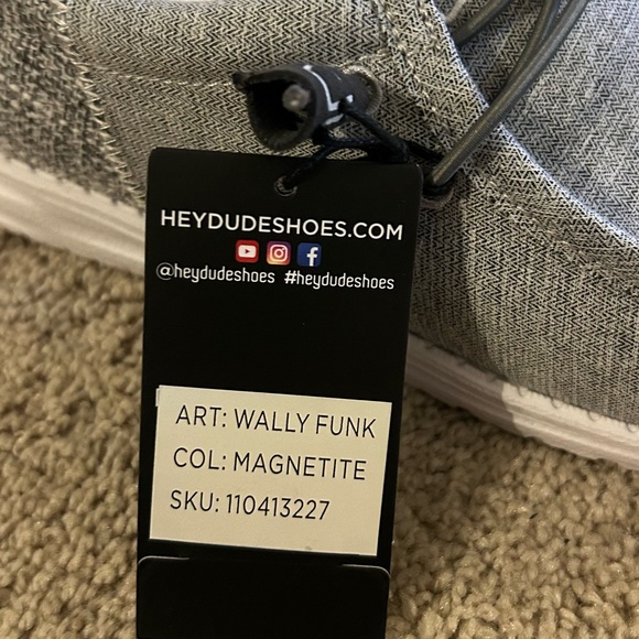 Hey Dude Men's Wally Funk Magnetite Shoe - Picture 7 of 11